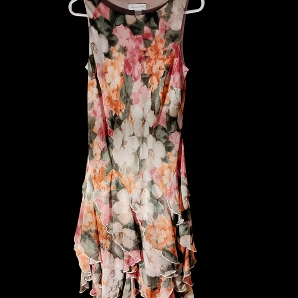 Christopher & Banks Floral Sleeveless Dress with Ruffle Hem - Picture 7 of 11